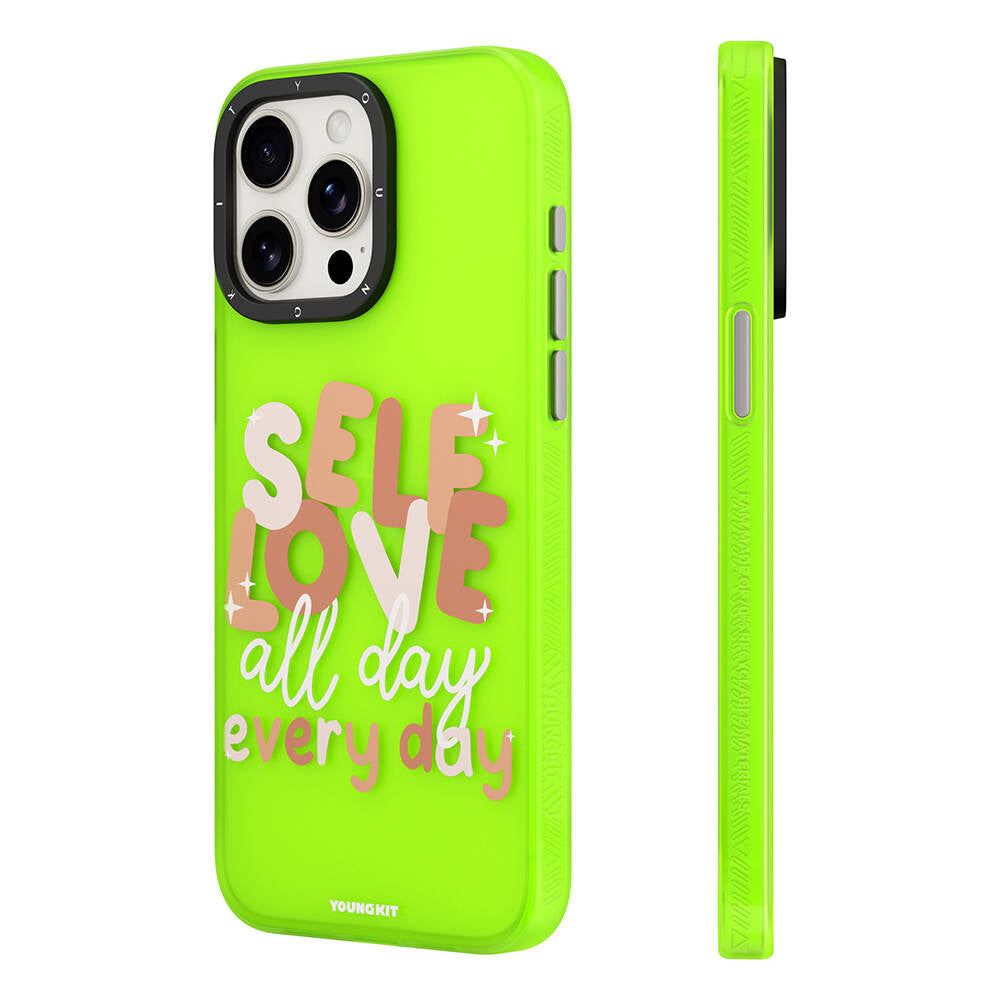 iPhone 15 Kılıf Bethany Green Tasarımlı Youngkit Sweet Language Kılıf Rose Gold