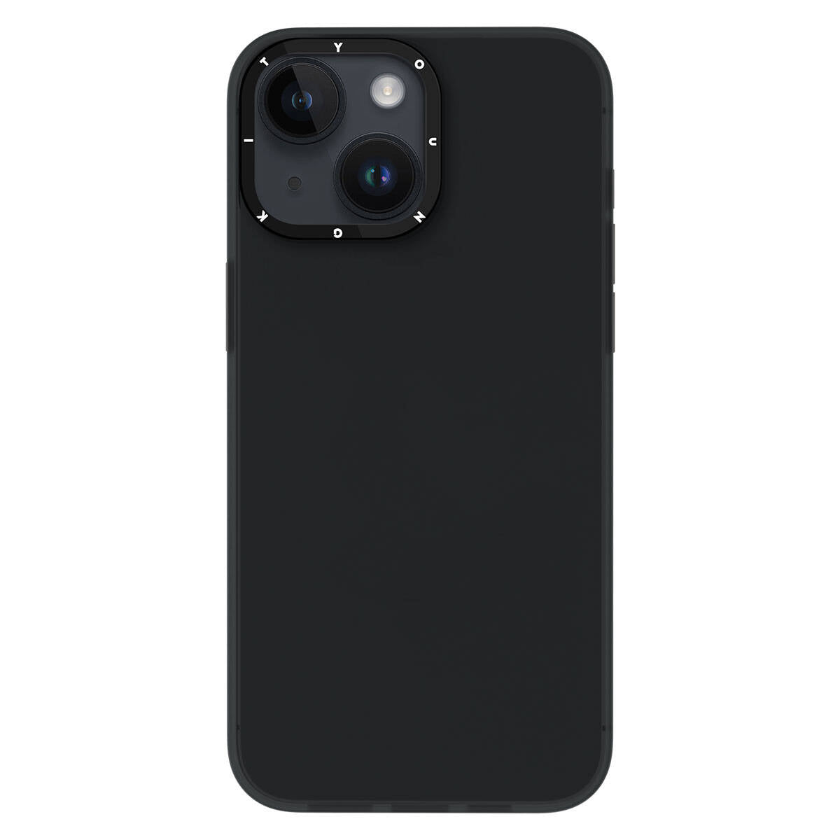 iPhone 15 Kılıf Buzlu Mat Tasarım Youngkit Hidden Sand Serisi Kılıf Siyah