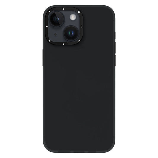 iPhone 15 Kılıf Buzlu Mat Tasarım Youngkit Hidden Sand Serisi Kılıf Siyah