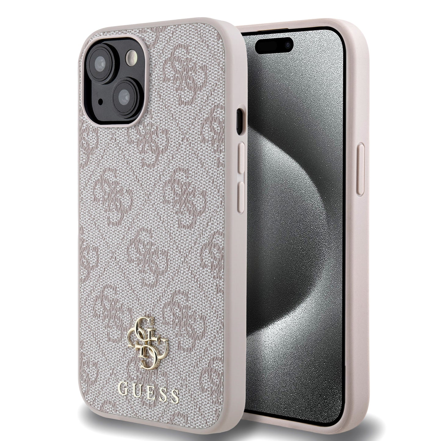 Apple iPhone 15 Kılıf Guess Orjinal Lisanslı M-safe Şarj Özellikli Small 4G Classic Kapak