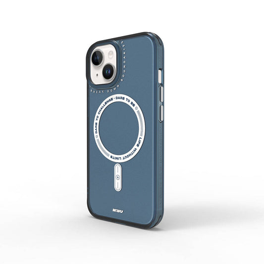 iPhone 15 Kılıf Magsafe Şarj Özellikli Wiwu Basic Color J Serisi Kılıf Gri