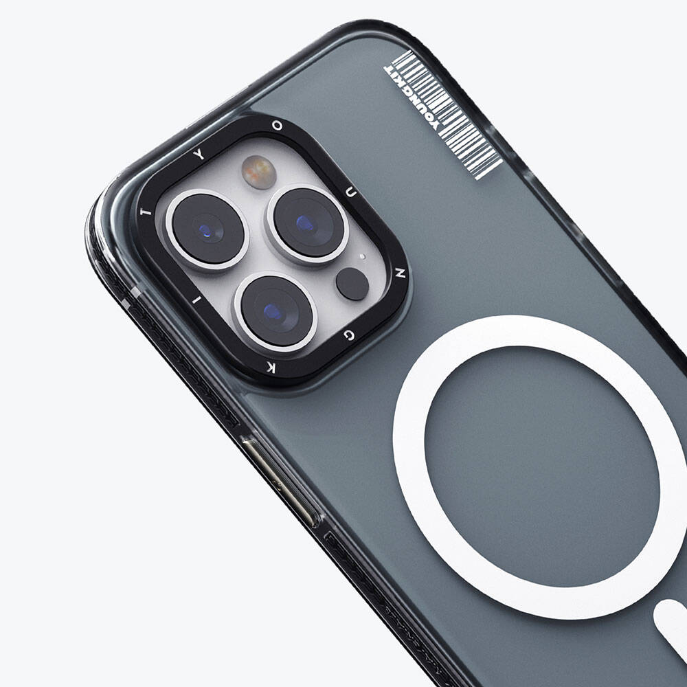 iPhone 15 Kılıf Magsafe Şarj Özellikli Youngkit Jiansha Serisi Kılıf Pembe