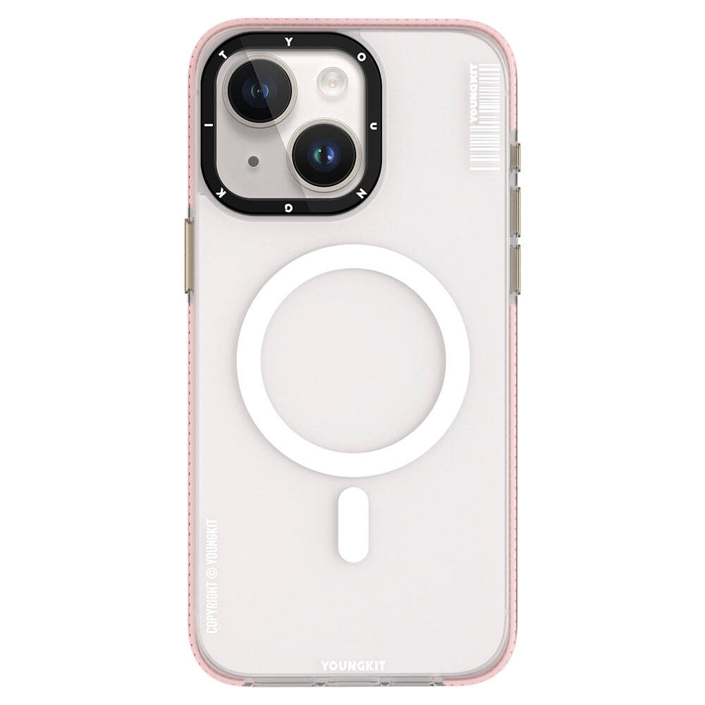 Apple iPhone 15 Kılıf M-safe Şarj Özellikli Youngkit Jiansha Serisi Kapak