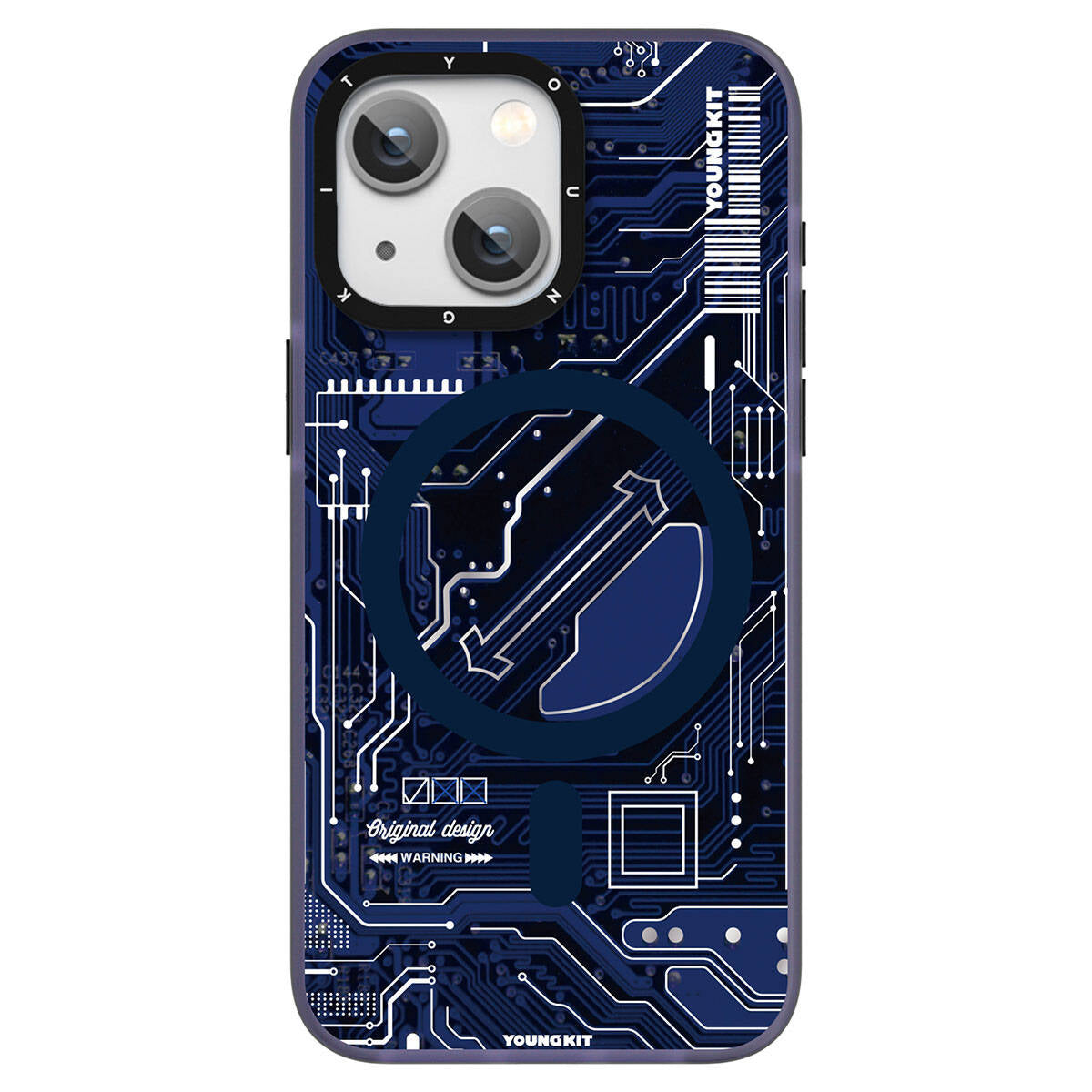 Apple iPhone 15 Kılıf M-safe Şarj Özellikli YoungKit Technology Serisi Kapak
