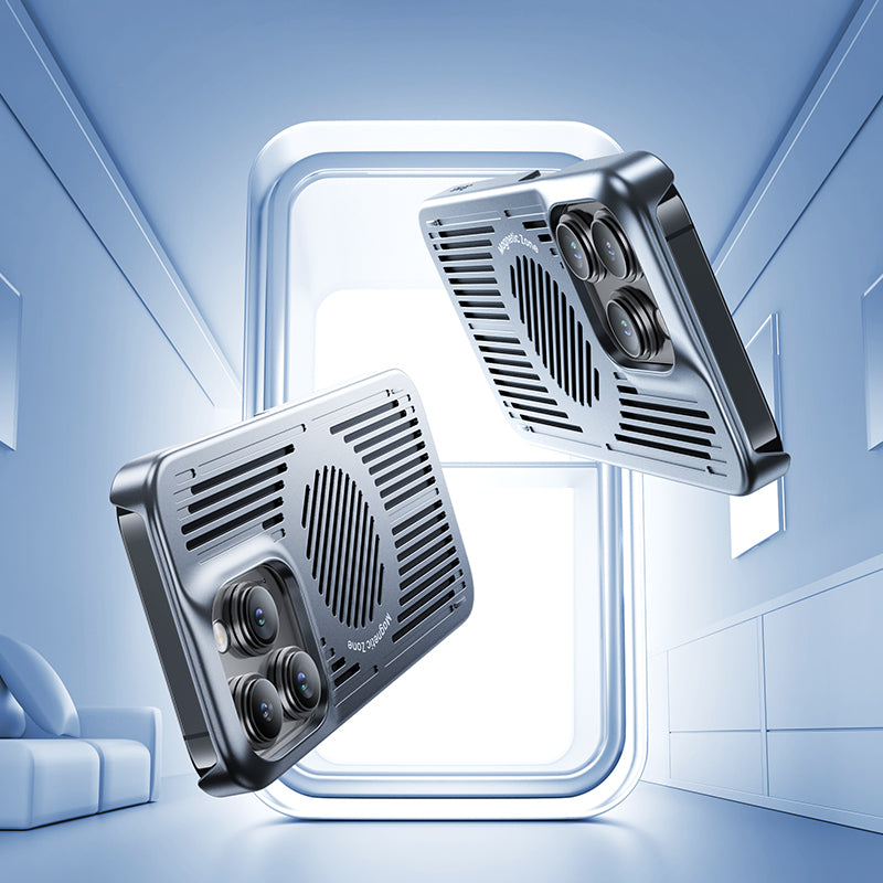 iPhone 15 Kılıf Magsafe Şarj ve Soğutucu Özellikli Benks Biliz Kılıf Gri