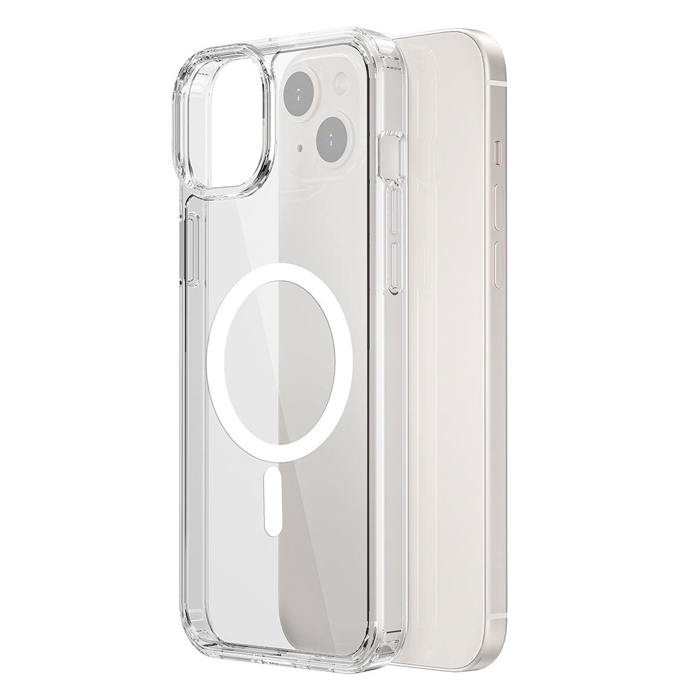 iPhone 15 Kılıf Wiwu MCC-101 Magnetic Crystal Sert PC Kılıf Siyah