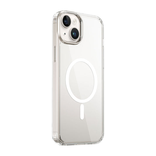 iPhone 15 Kılıf Wiwu MCC-101 Magnetic Crystal Sert PC Kılıf Renksiz
