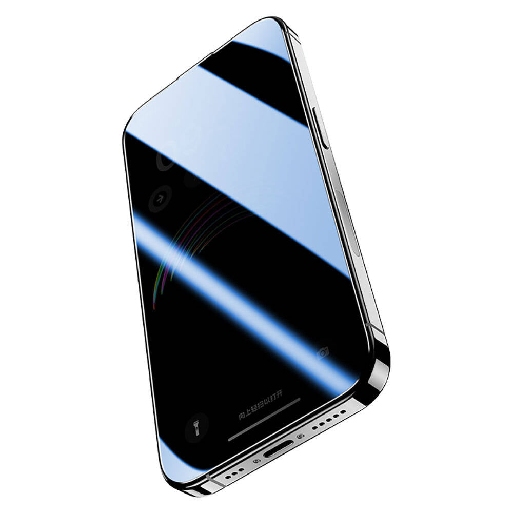 iPhone 15 Plus Benks V Pro Ultra Shield Privacy 0.3mm Ekran Koruyucu + Kolay Uygulama Aparatlı Siyah