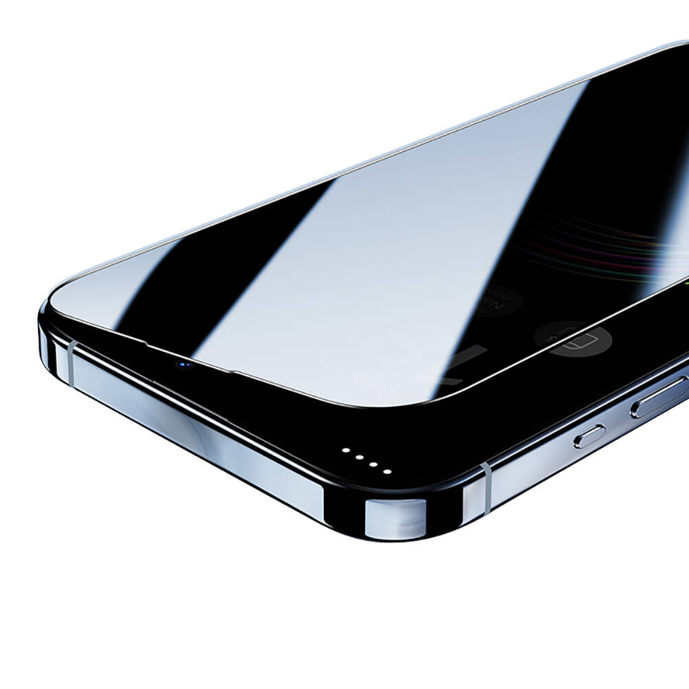 iPhone 15 Plus Hidrofobik Ve Oleofobik Özellikli Benks Privacy Air Shield Ekran Koruyucu 10'lu Paket Şeffaf
