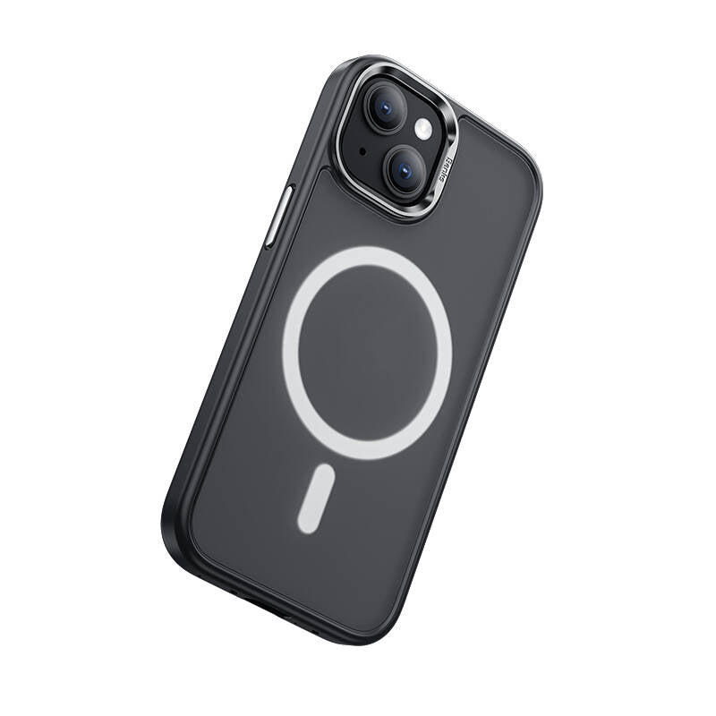 iPhone 15 Plus Kılıf Magsafe Şarj Özellikli Benks Mist Protective Kılıf Siyah