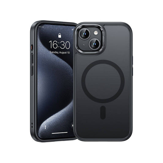 iPhone 15 Plus Kılıf Magsafe Şarj Özellikli Benks Mist Protective Kılıf Siyah