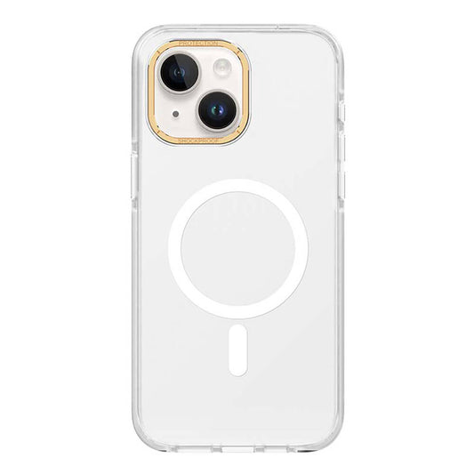 iPhone 15 Plus Kılıf Magsafe Şarj Özellikli Cam Arka Yüzey Recci Michelin Serisi Kılıf Siyah