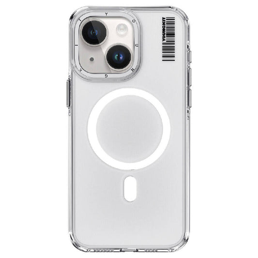 iPhone 15 Plus Kılıf Magsafe Şarj Özellikli Şeffaf Youngkit Crystal Shield Serisi Kılıf Renksiz