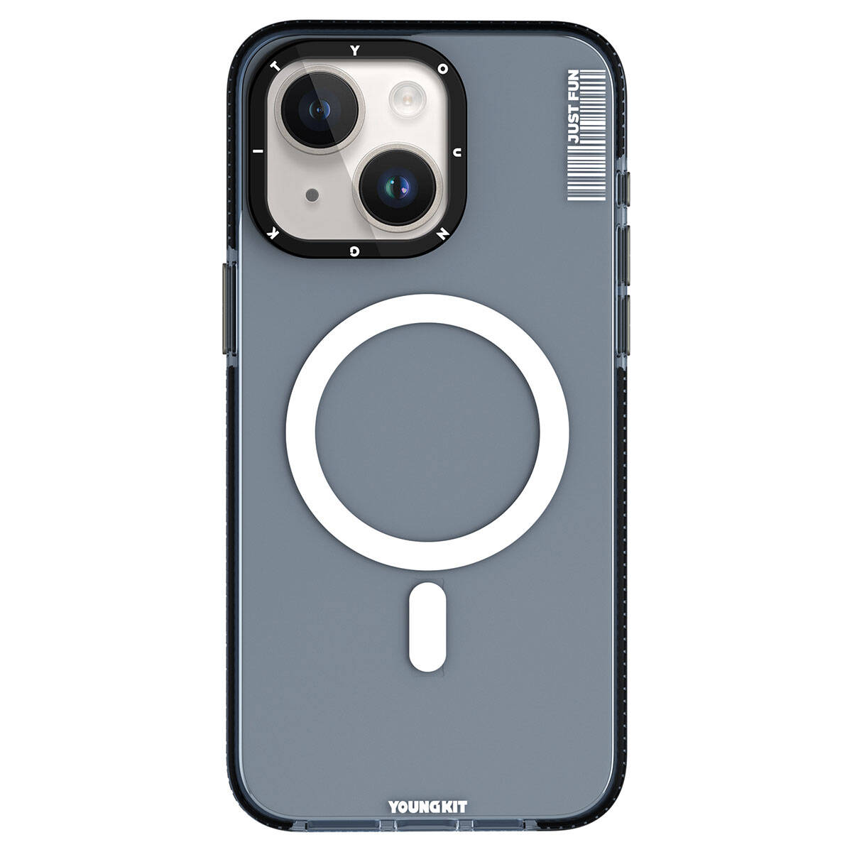 Apple iPhone 15 Plus Kılıf M-safe Şarj Özellikli YoungKit Crystal Color Serisi Kapak