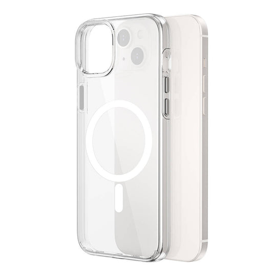 iPhone 15 Plus Kılıf Wiwu BC-022 Magsafe Şarj Özellikli Şeffaf Transparan Kılıf Renksiz