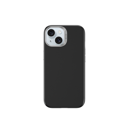 iPhone 15 Plus Kılıf Wiwu SP-019 Magsafe Şarj Özellikli Vegan Leather Deri Kılıf Siyah