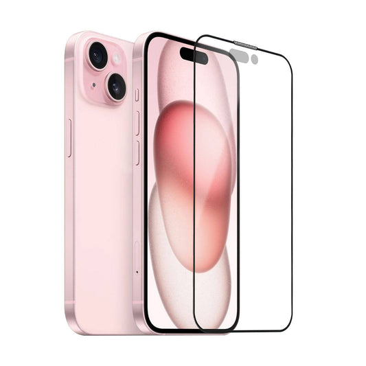 iPhone 15 Plus Wiwu iVista Screen Matte Ultra Güçlü Temperli Mat Ekran Koruyucu Siyah