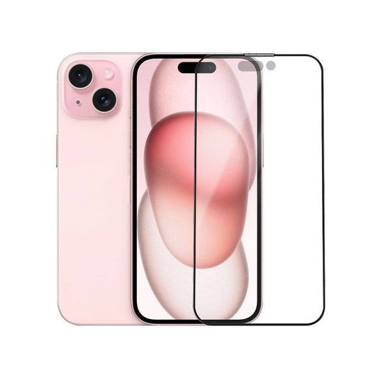 iPhone 15 Plus Wiwu iVista Screen Matte Ultra Güçlü Temperli Mat Ekran Koruyucu Siyah