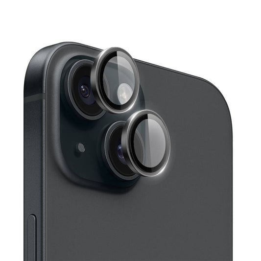 iPhone 15 Plus Wiwu LG-004 PVD Lens Guard Metal Kamera Lens Koruyucu Siyah