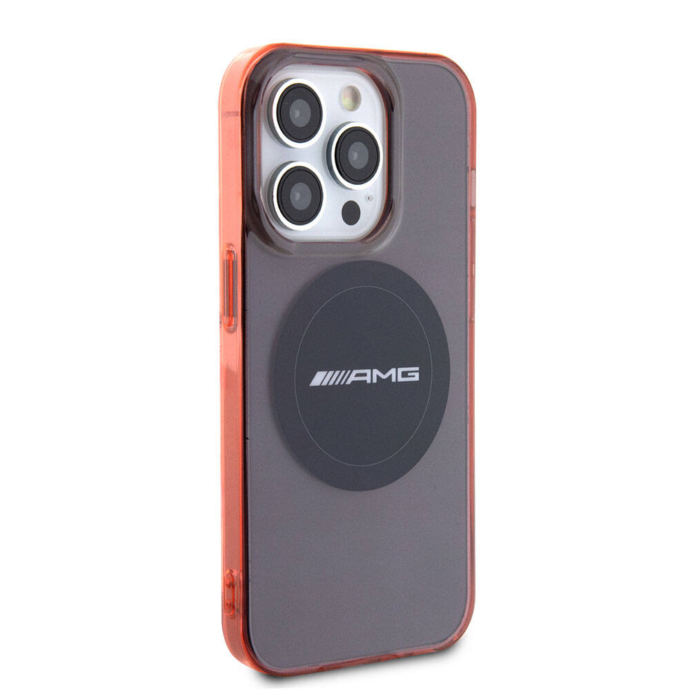 iPhone 15 Pro Kılıf AMG Orjinal Lisanslı Magsafe Şarj Özellikli Transparan Timeless Kılıf Siyah