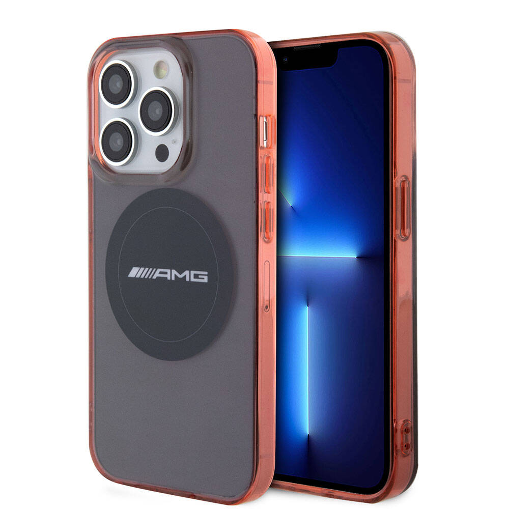 iPhone 15 Pro Kılıf AMG Orjinal Lisanslı Magsafe Şarj Özellikli Transparan Timeless Kılıf Siyah