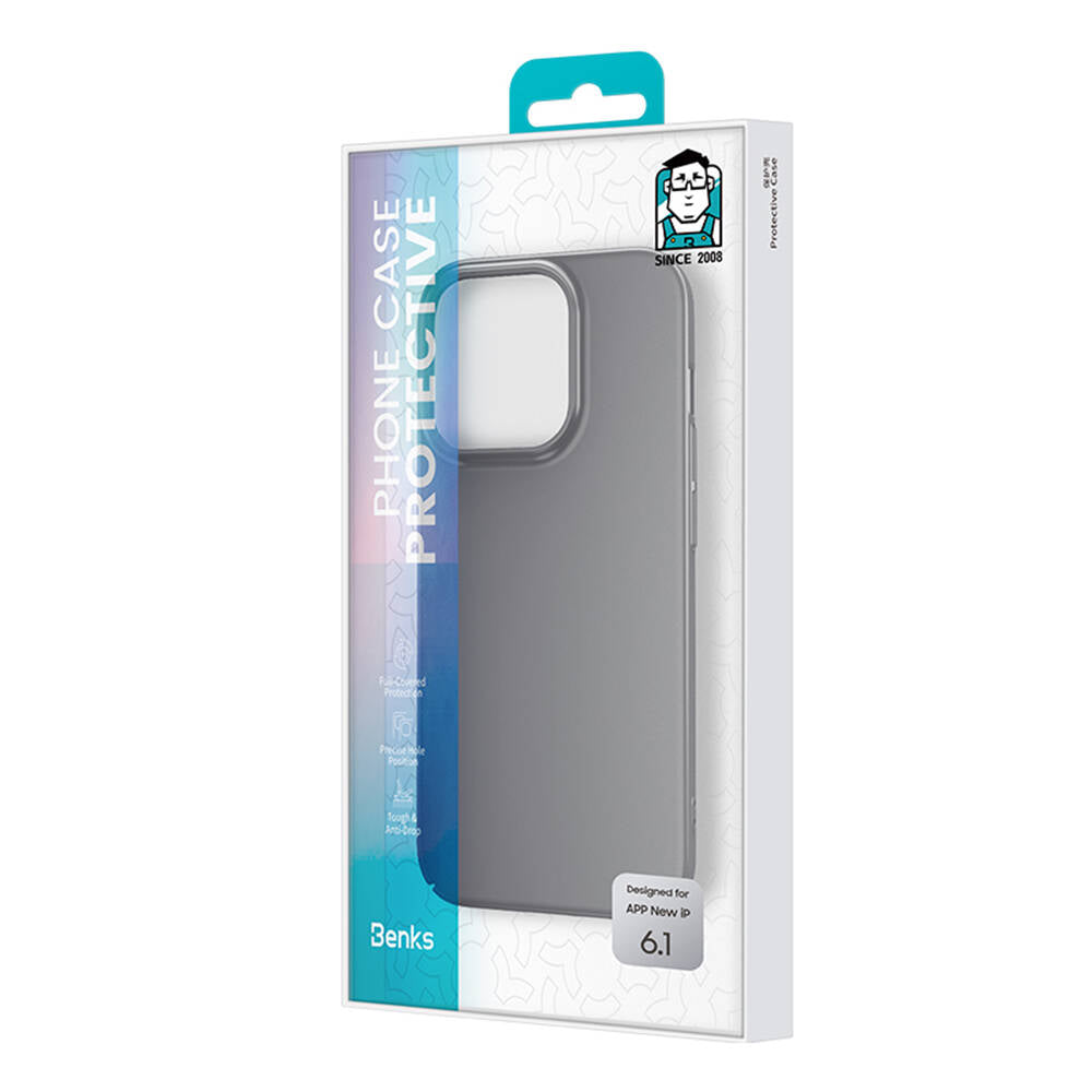 iPhone 15 Pro Kılıf Benks Ultra İnce PC Kılıf Siyah