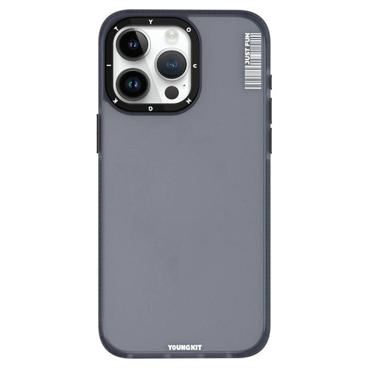 iPhone 15 Pro Kılıf Buzlu Mat Tasarım Youngkit Colored Sand Serisi Kılıf Pembe