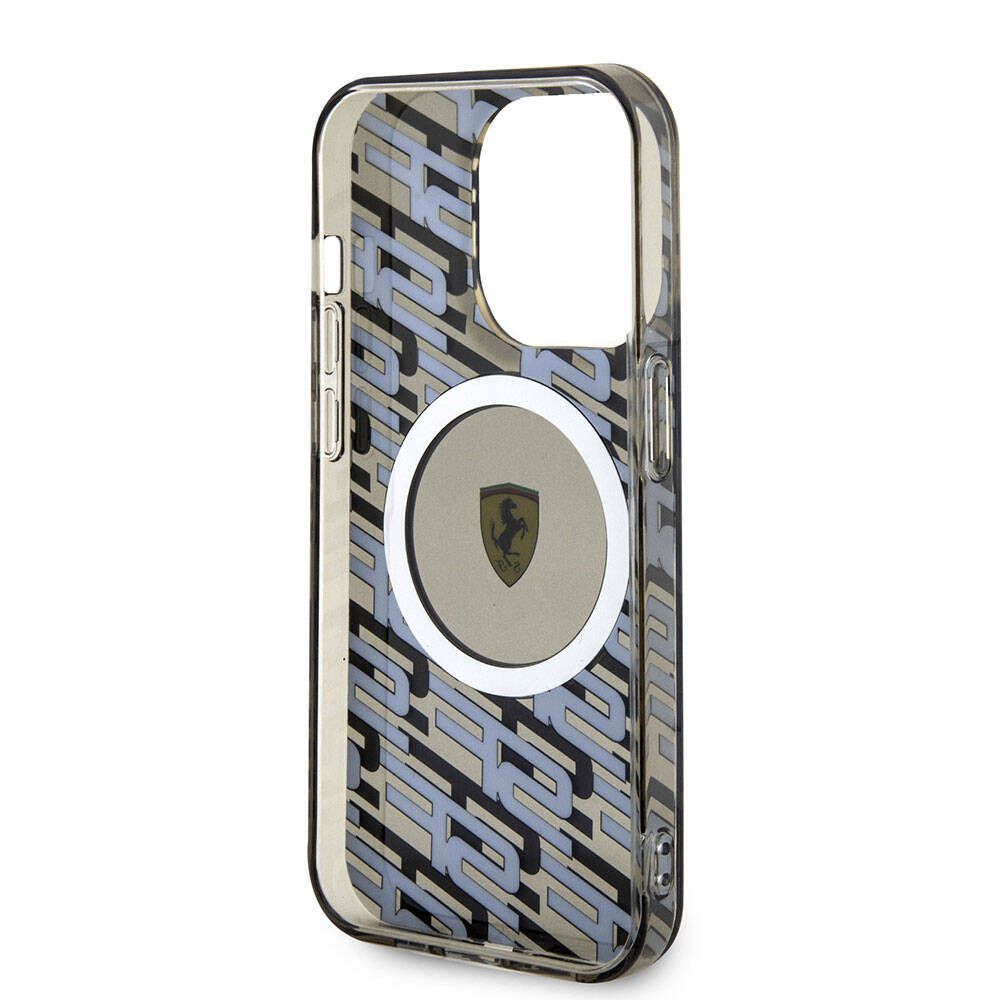 iPhone 15 Pro Kılıf Ferrari Orjinal Lisanslı Magsafe Şarj Özellikli Multi SF Kılıf Sarı