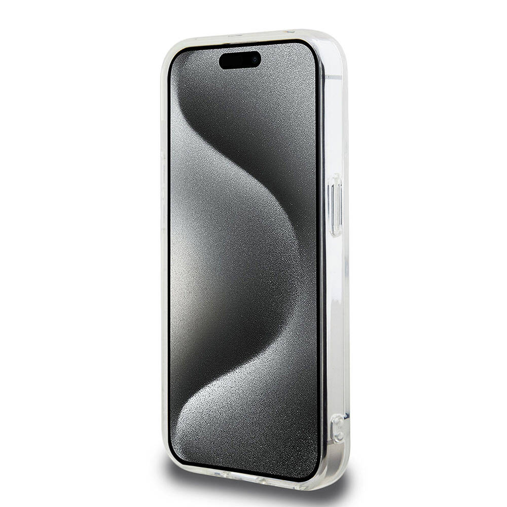 iPhone 15 Pro Kılıf Hello Kitty Orjinal Lisanslı Askılı Yazı ve İkonik Logolu Daydreaming Kılıf Pembe