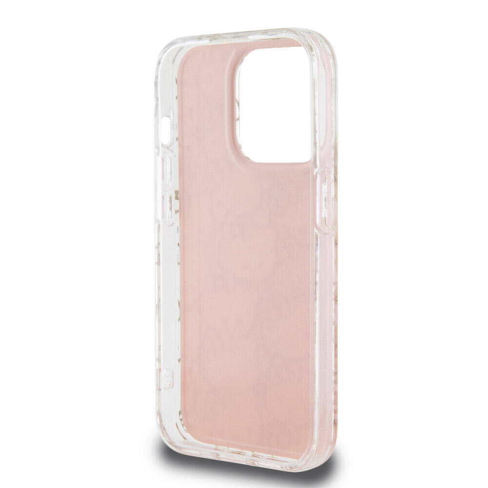 iPhone 15 Pro Kılıf Hello Kitty Orjinal Lisanslı Renk Geçişli Elektroplating Kaplama Kitty Head Desenli Kılıf Pembe