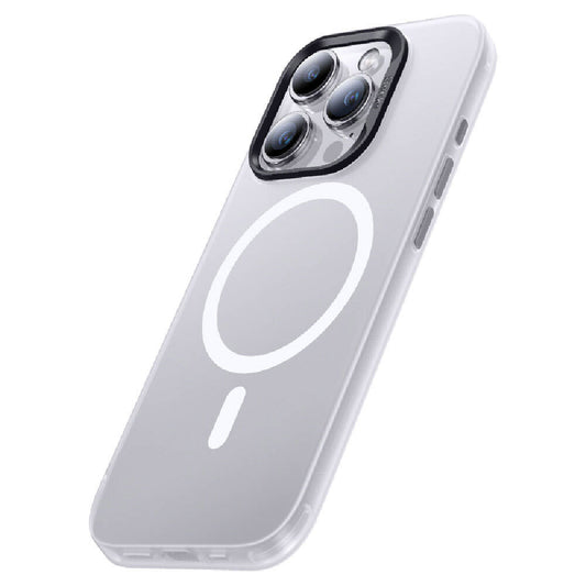 iPhone 15 Pro Kılıf Magsafe Şarj Özellikli Benks Lucid Armor Kılıf Beyaz