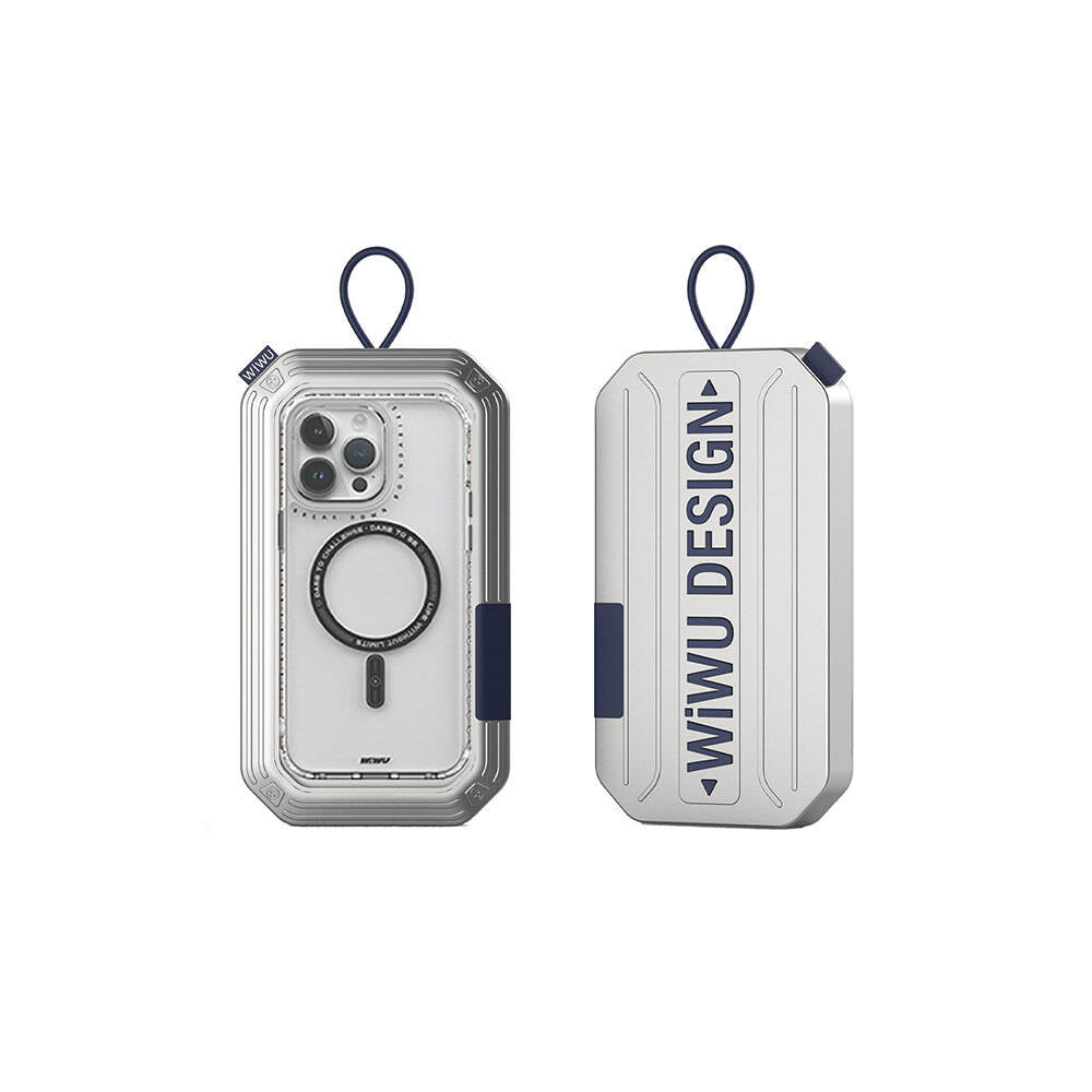 iPhone 15 Pro Kılıf Magsafe Şarj Özellikli Wiwu Basic Color J Serisi Kılıf Pembe Koyu