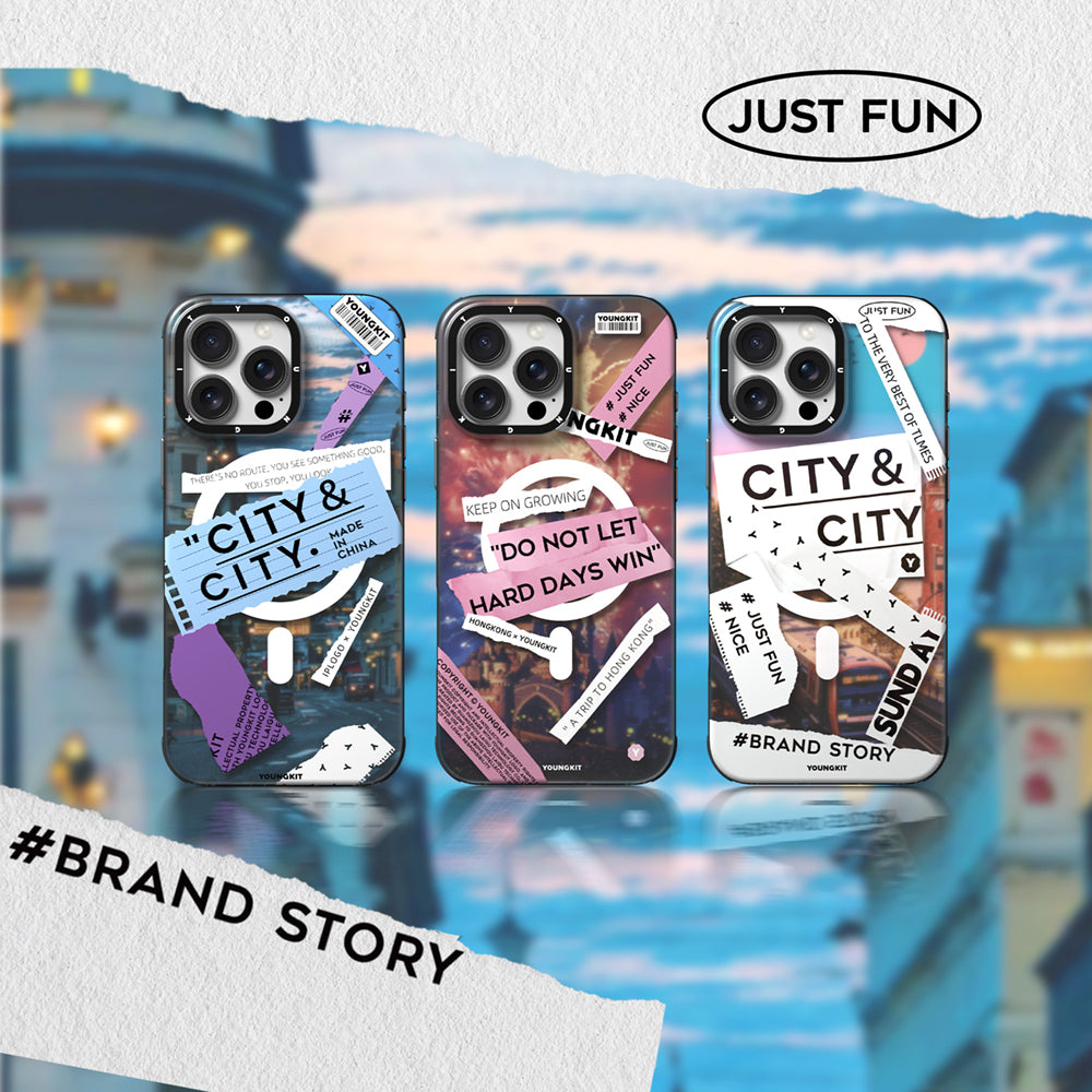 iPhone 15 Pro Kılıf Magsafe Şarj Özellikli Youngkit A-City Serisi Kılıf Pembe