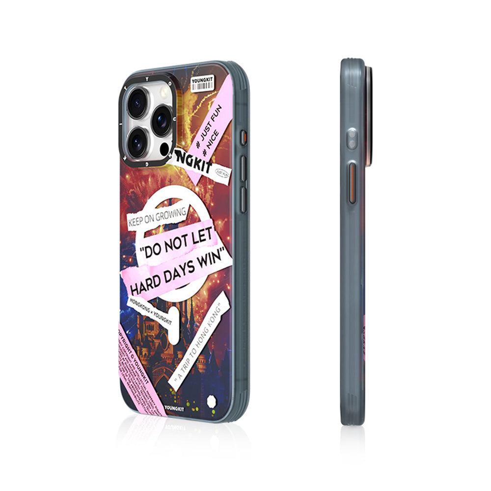 iPhone 15 Pro Kılıf Magsafe Şarj Özellikli Youngkit A-City Serisi Kılıf Mavi