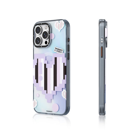 iPhone 15 Pro Kılıf Magsafe Şarj Özellikli Youngkit Love Serisi Kılıf Yeşil