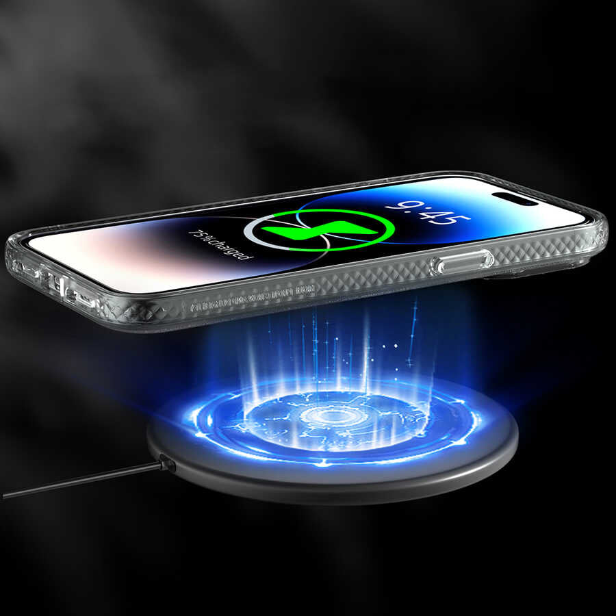 iPhone 15 Pro Kılıf Magsafe Şarj Özellikli Youngkit Rock Serisi Kılıf Beyaz