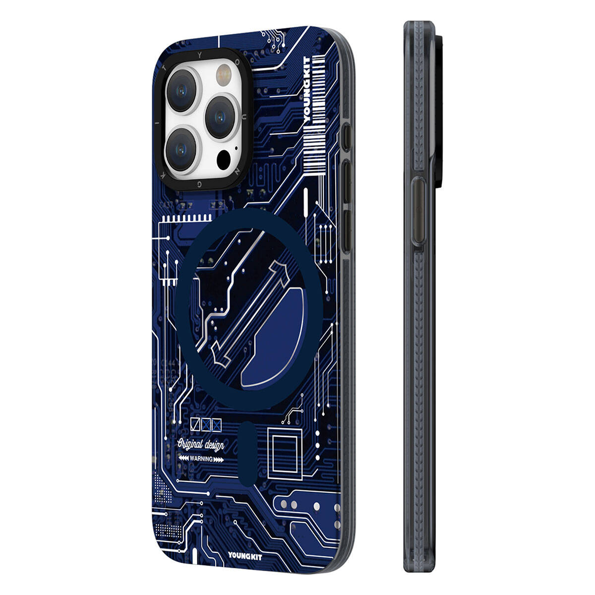 Apple iPhone 15 Pro Kılıf M-safe Şarj Özellikli YoungKit Technology Serisi Kapak