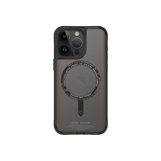 iPhone 15 Pro Kılıf SkinArma Şeffaf Airbag Tasarımlı Magsafe Şarj Özellikli Saido Kılıf Renksiz
