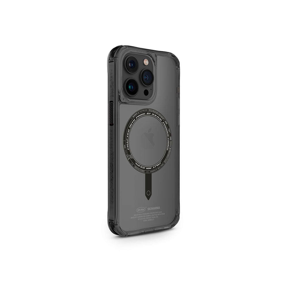 Apple iPhone 15 Pro Kılıf SkinArma Şeffaf Airbag Tasarımlı M-safe Şarj Özellikli Saido Kapak