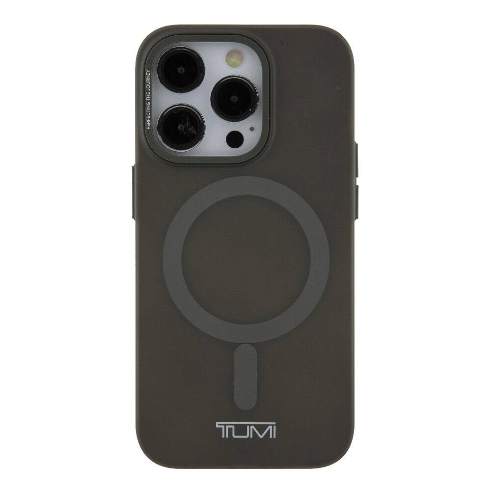 iPhone 15 Pro Kılıf TUMI Orjinal Lisanslı Magsafe Şarj Özellikli Buzlu Mat Kılıf Olive