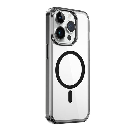 iPhone 15 Pro Kılıf Wiwu MCC-101 Magnetic Crystal Sert PC Kılıf Siyah