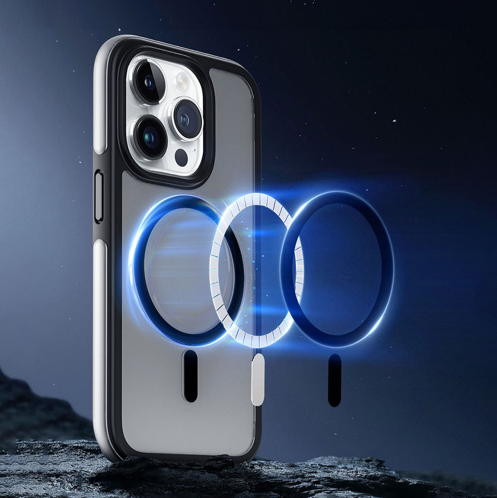 iPhone 15 Pro Kılıf Wiwu ZKK-012 Magsafe Şarj Özellikli Air Cushion Kılıf Siyah