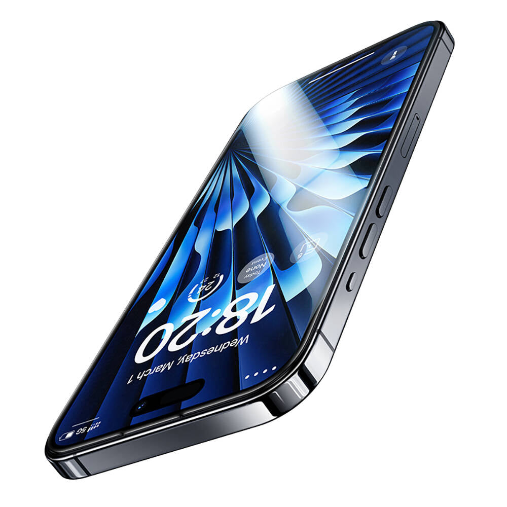 iPhone 15 Pro Max Benks Glass Warrior HD Cam Ekran Koruyucu + Kolay Uygulama Aparatlı Siyah