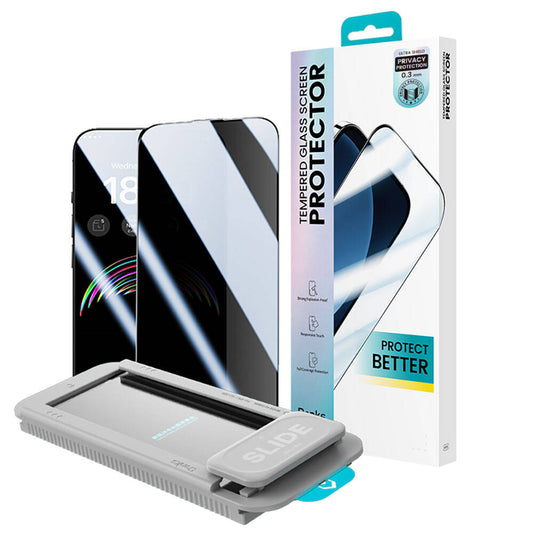 iPhone 15 Pro Max Benks V Pro Ultra Shield Privacy 0.3mm Ekran Koruyucu + Kolay Uygulama Aparatlı Siyah