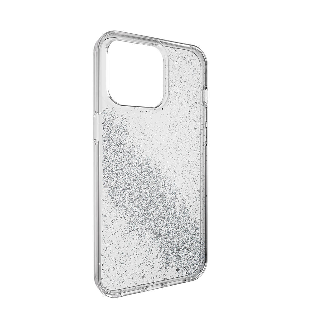 iPhone 15 Pro Max Kılıf Çift Katmanlı IMD Baskılı Bumper Lisanslı Switcheasy Cosmos Comet Kılıf Renksiz