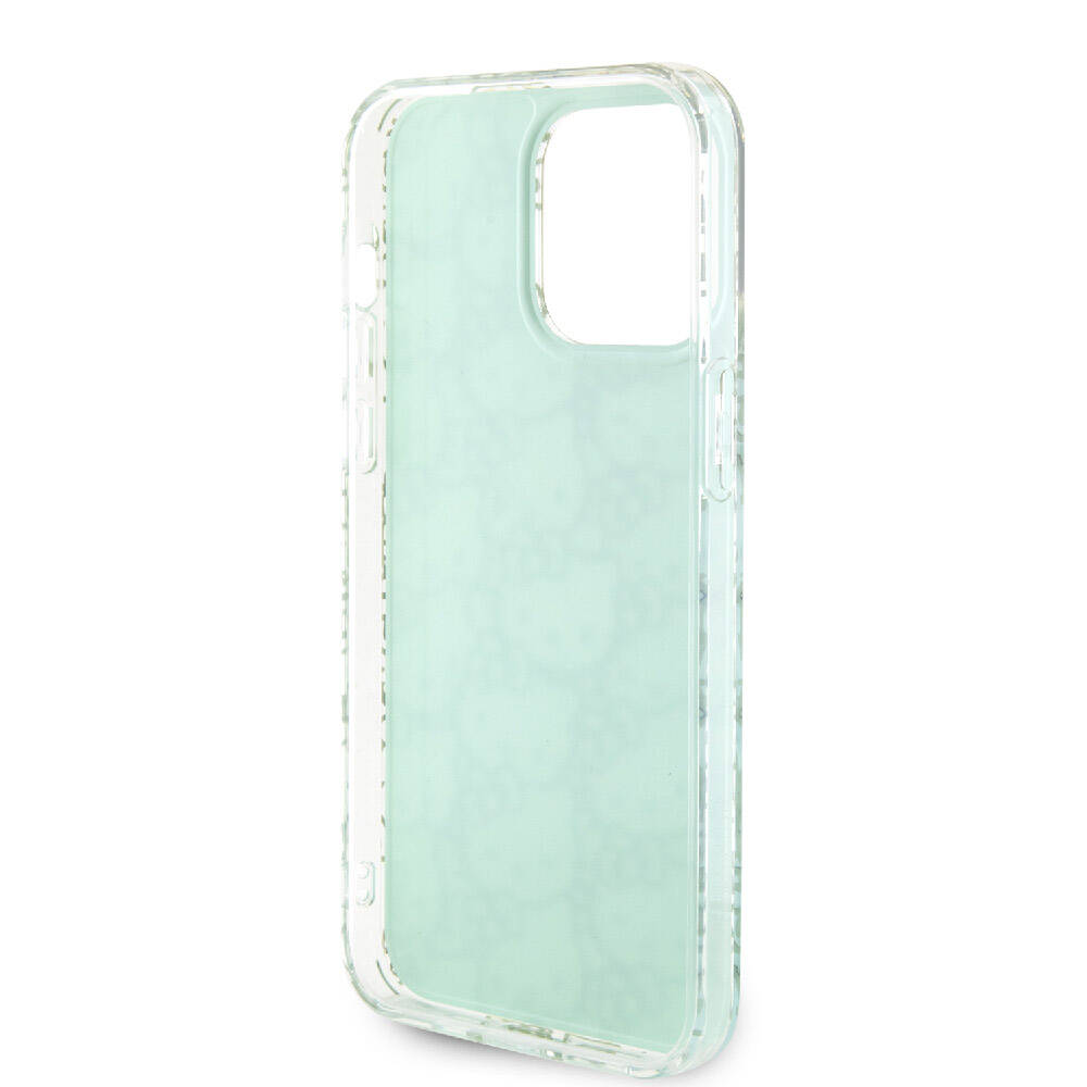 iPhone 15 Pro Max Kılıf Hello Kitty Orjinal Lisanslı Renk Geçişli Elektroplating Kaplama Kitty Head Desenli Kılıf Pembe