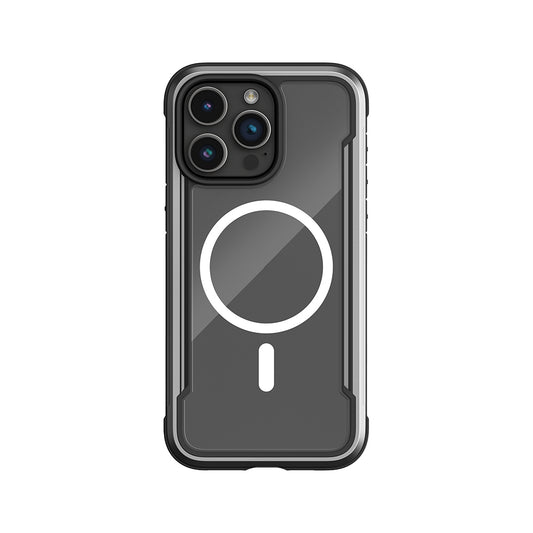 Apple iPhone 15 Pro Max Kılıf M-safe Şarj Özellikli Airbagli Raptic Shield Serisi Şeffaf Arka Yüzey Kapak