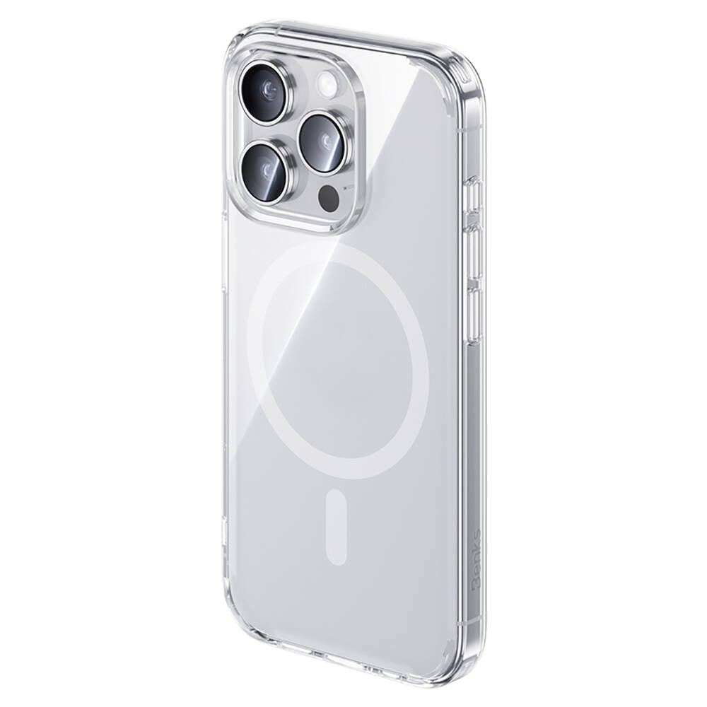 iPhone 15 Pro Max Kılıf Magsafe Şarj Özellikli Airbagli Şeffaf Benks LucentPro Serisi Kılıf Şeffaf