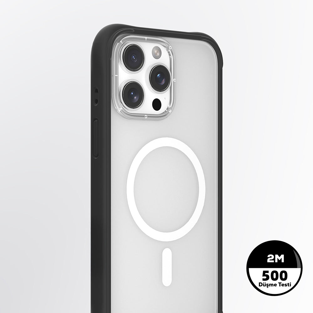 Apple iPhone 15 Pro Max Kılıf M-safe Şarj Özellikli Airbagli Youngkit Dynamic 2 Serisi Kapak Pembe