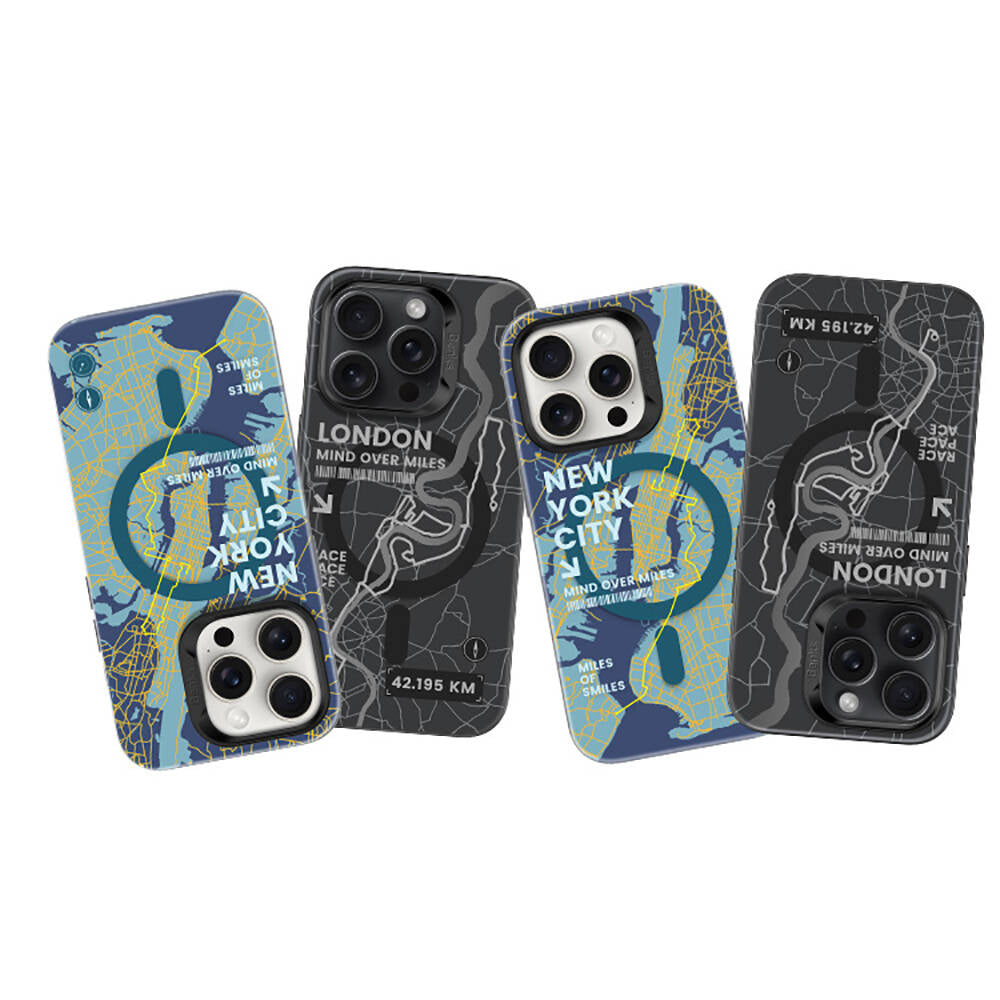 iPhone 15 Pro Max Kılıf Magsafe Şarj Özellikli Benks City Serisi Kılıf Mavi